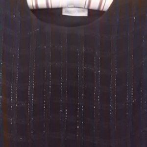 AMANDA SMITH * Navy Beaded Tunic